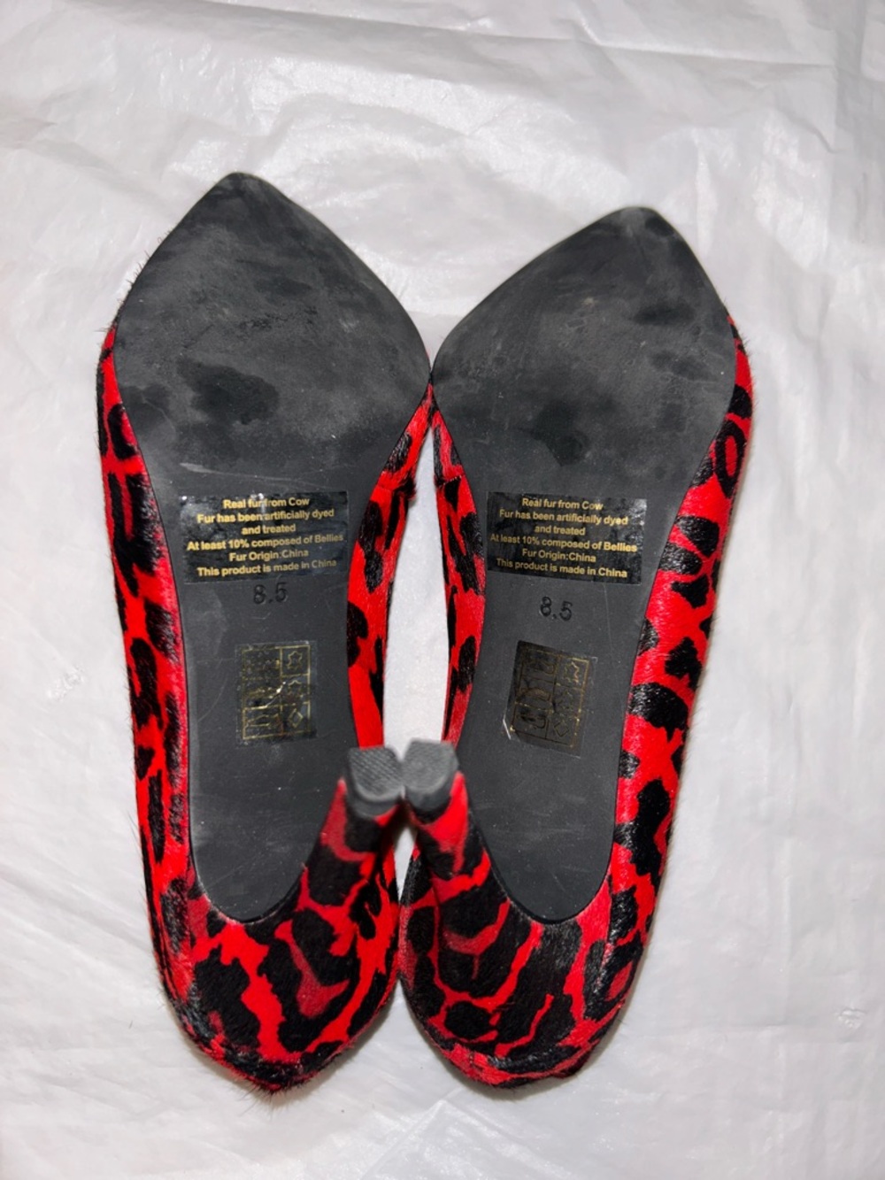 NWOB *Store Display* Jeffrey Campbell Electron-F Genuine Calf Hair Bootie Pump - Picture 6 of 7